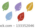 Colorful leaf set Colorful leaf set 133352046