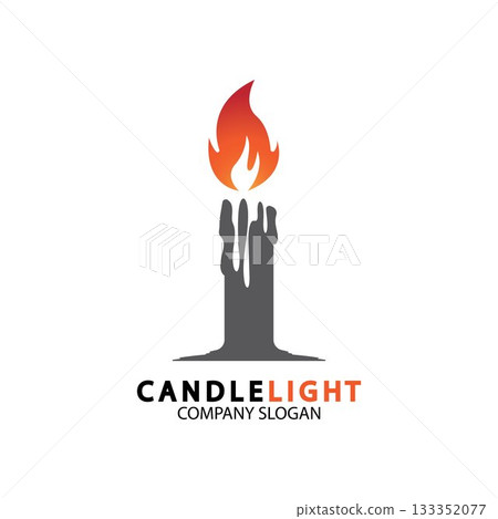 Candle light icon logo design vector template Candle light icon logo design vector template 133352077