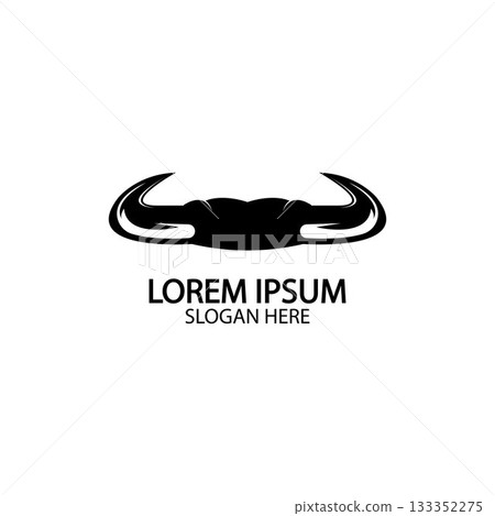 Bull horn logo and symbol template icons app 133352275