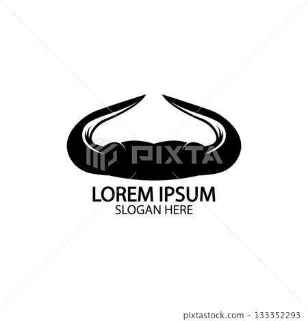 Bull horn logo and symbol template icons app 133352293