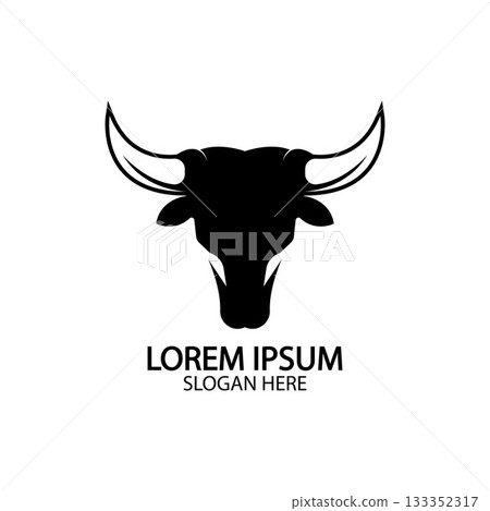 Bull horn logo and symbol template icons app Bull horn logo and symbol template icons app 133352317