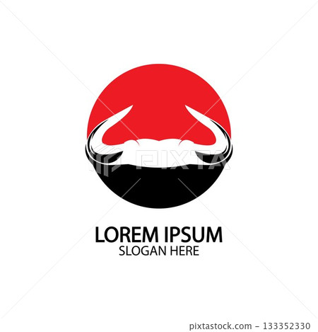 Bull horn logo and symbol template icons app 133352330