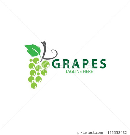 Grapes vector icon illustration design Grapes vector icon illustration design 133352482