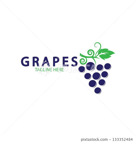 Grapes vector icon illustration design Grapes vector icon illustration design 133352484
