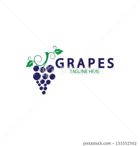 Grapes vector icon illustration design 133352502