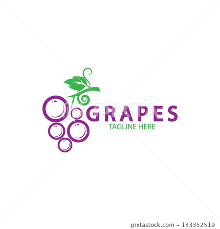 Grapes vector icon illustration design 133352519