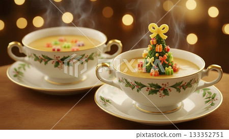 Dreamy Vegetable Christmas Tree Potage Soup Dreamy Vegetable Christmas Tree Potage Soup 133352751