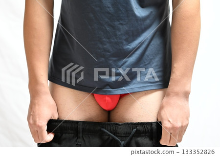 Men wearing trousers Men wearing trousers 133352826