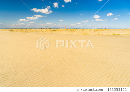 <<Shizuoka Prefecture>> Nakatajima Sand Dunes - Scenery under clear skies <<Shizuoka Prefecture>> Nakatajima Sand Dunes - Scenery under clear skies 133353121
