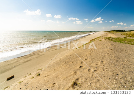 <<Shizuoka Prefecture>> Nakatajima Sand Dunes - Scenery under clear skies 133353123