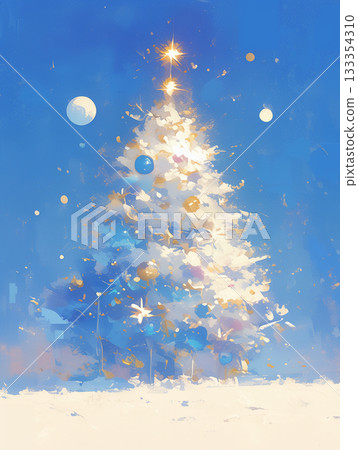 美麗的聖誕節背景素材 133354310