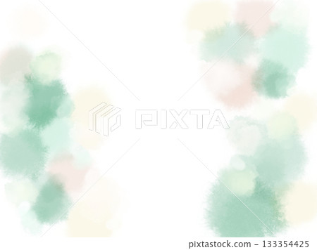 柔和細膩的綠色背景插圖，如同溢出的光芒。 133354425