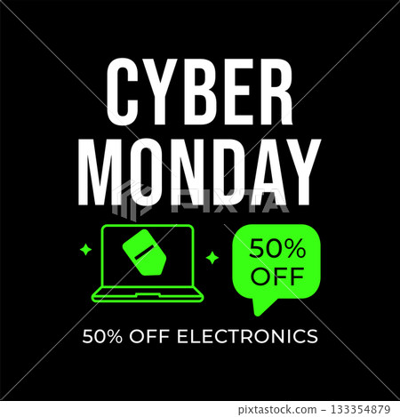 cyber monday electronics discount sale banner cyber monday electronics discount sale banner 133354879