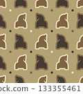 Repeating seamless pattern horse silhouettes  133355461