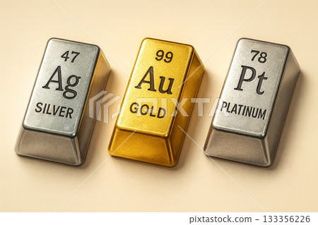 金錠、銀錠和鉑錠 金錠、銀錠和鉑錠 133356226
