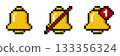 8-bit pixel art set of alarm icons 133356324
