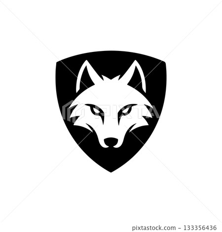 wolf head sign. Design element for sport team logo, emblem, badge, mascot. wolf head sign. Design element for sport team logo, emblem, badge, mascot. 133356436