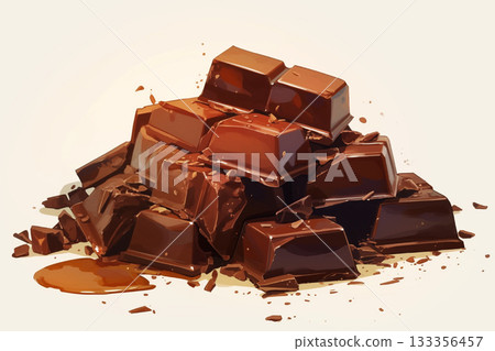 成堆的巧克力 133356457