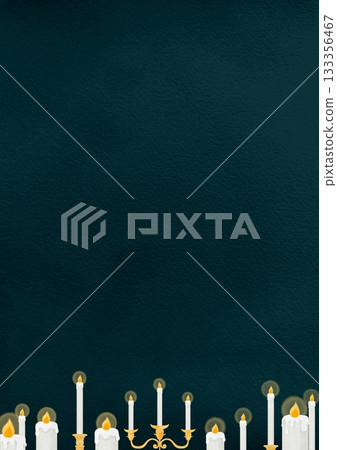 Watercolor style candle frame illustration Watercolor style candle frame illustration 133356467