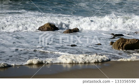 Waves crashing and flowers rising Waves crashing and flowers rising 133356590