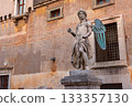 Angel statue at Palazzo Venezia in Rome, Italy 133357130
