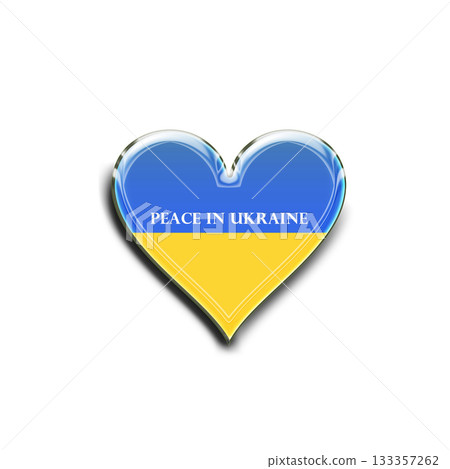 Anti-war symbol, heart mark 133357262