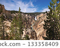 The Grand Canyon of the Yellowstone viewed from Artist Point, USA 133358409