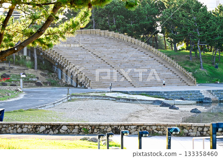 [Izumisano City, Osaka Prefecture] Rinku Park's Arched Bridge 133358460