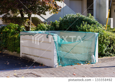 Residential garbage collection point for apartment complexes Residential garbage collection point for apartment complexes 133358492