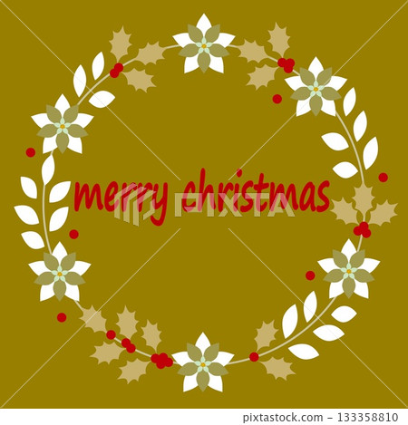 Merry Christmas Merry Christmas Christmas wreath frame Merry Christmas Merry Christmas Christmas wreath frame 133358810