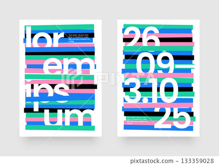 Simple template with abstract geometric shapes. 133359028