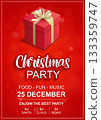 Christmas party invitation celebration event poster banner template. 133359747