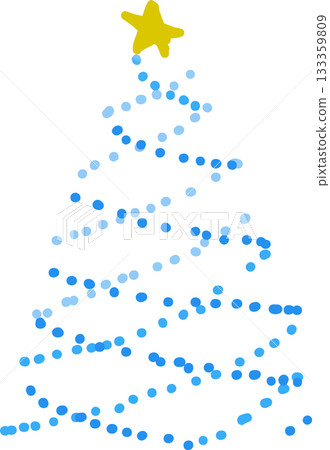 透明聖誕樹，配藍色燈光 - 聖誕節 133359809