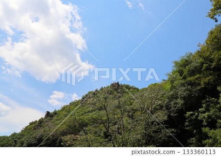 岡山縣總社市牧谷－美麗的夏季河流，國家指定風景名勝區 133360113