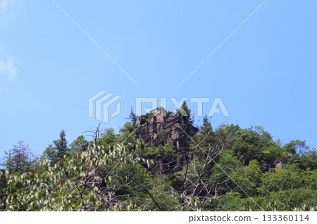 岡山縣總社市牧谷－美麗的夏季河流，國家指定風景名勝區 133360114