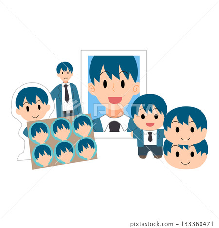 一張擺滿你最喜歡的偶像週邊商品的「推祭壇」插圖 133360471