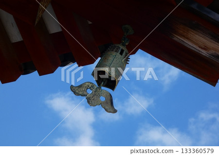 Wind bells on the three-story pagoda of Yakushiji Temple 133360579