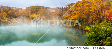 地獄沼池秋葉全景 [青森市，青森縣] 133360758