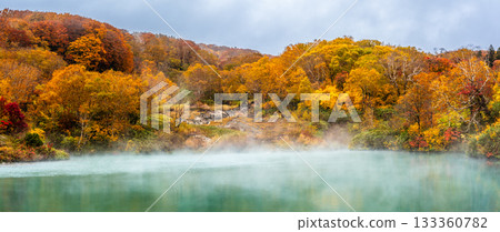 地獄沼池秋葉全景 [青森市，青森縣] 133360782