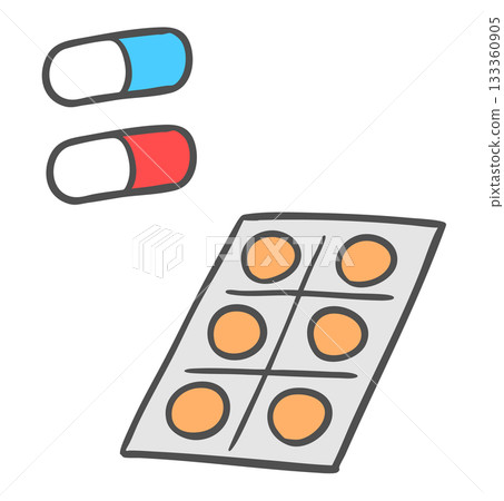 Portable medicine set for hiking and travel 133360905