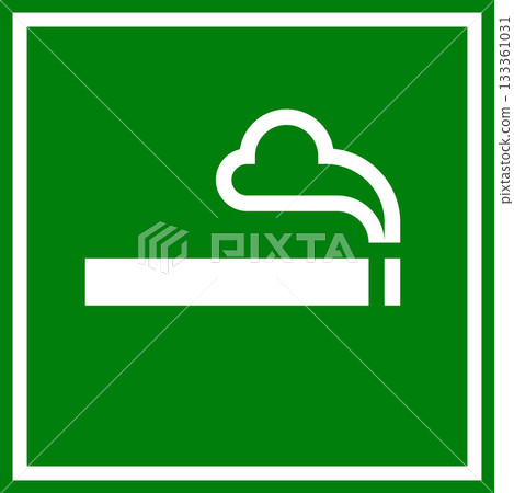 Smoking area sign, smoking allowed zone icon, smoking lounge label, smoking room symbol Smoking area sign, smoking allowed zone icon, smoking lounge label, smoking room symbol 133361031
