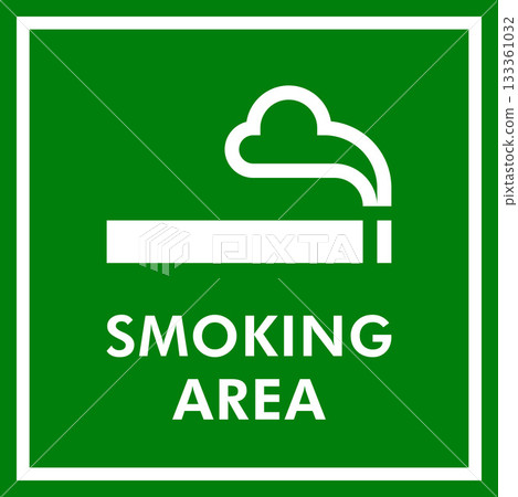 Smoking area sign, smoking allowed zone icon, smoking lounge label, smoking room symbol Smoking area sign, smoking allowed zone icon, smoking lounge label, smoking room symbol 133361032
