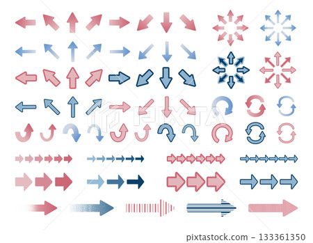 各種箭頭插圖集 各種箭頭插圖集 133361350