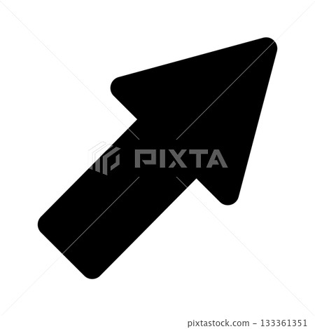 向上斜指的箭頭示意圖 向上斜指的箭頭示意圖 133361351