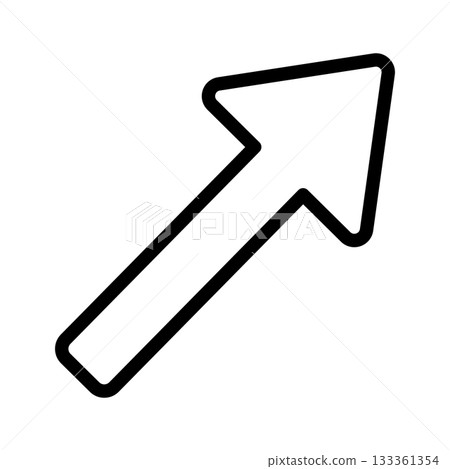 Illustration of an arrow pointing diagonally upwards Illustration of an arrow pointing diagonally upwards 133361354