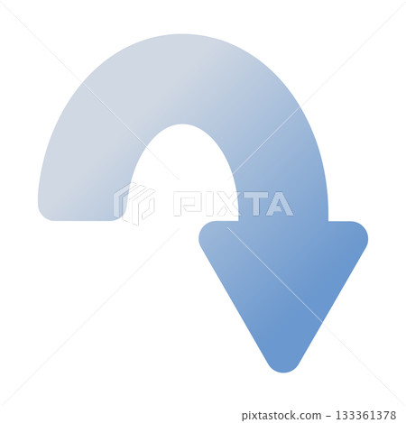 向下箭頭的示意圖 133361378