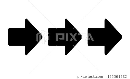 Illustration of three right-pointing arrows Illustration of three right-pointing arrows 133361382
