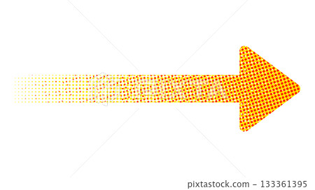 Halftone right arrow illustration Halftone right arrow illustration 133361395