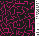 Abstract Magenta Line Pattern on Black Background with Modern Minimalist Artistic Design 133361849
