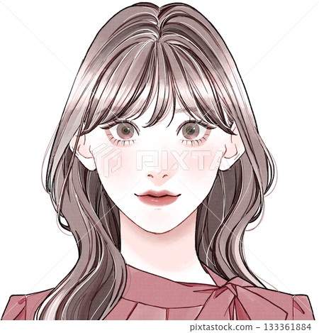 臉型“優雅”_厚瀏海 133361884